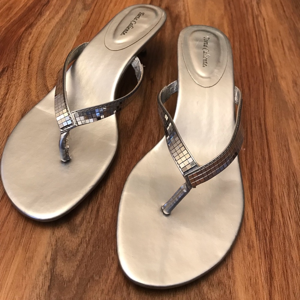 Formal Silver Sandals